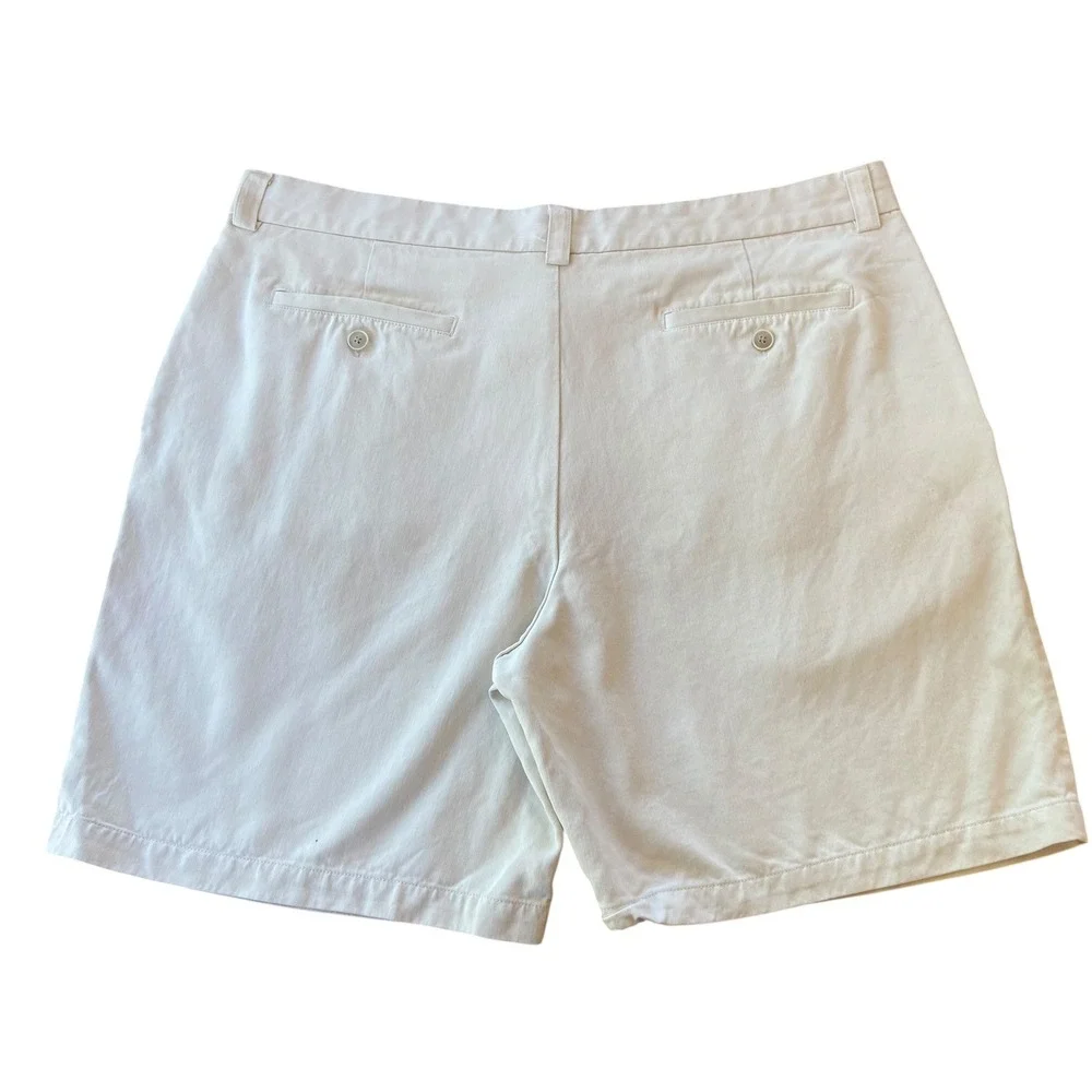 Tommy Bahama Silk Shorts‎ Pleated Front Khaki Beige Size 38